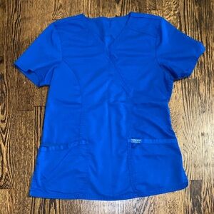 Cherokee Royal Blue Women's Short Sleeve Top